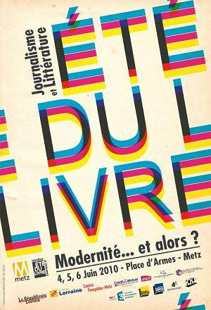 Affiche de l'édition 2010 de l'Eté du livre