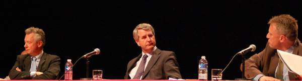 Mercredi 17 mars, Sélestat. Jacques Bigot, Philippe Richert et Patrick Binder