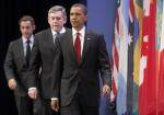 Obama, Brown et Sarkozy en marge du G-20 le 25 septembre