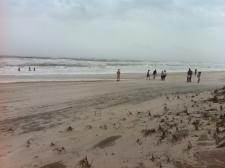 Sur la plage de Gilgo Beach.
