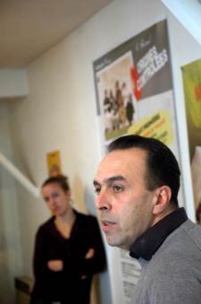 Salah Amokrane des Motivé-e-s, à Toulouse en 2001, durant les municipales. Salah Amokrane des Motivé-e-s, à Toulouse en 2001, durant les municipales.