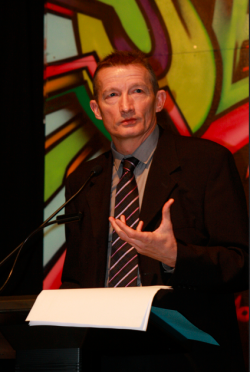Jean-François Caron, lors de ses vœux en 2011 (DR).