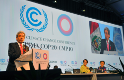 Inauguration de la COP 20 par Manuel Pulgar, ministre péruvien de l'environnement, le 1er décembre 2014 (Wikicommons). Inauguration de la COP 20 par Manuel Pulgar, ministre péruvien de l'environnement, le 1er décembre 2014 (Wikicommons).