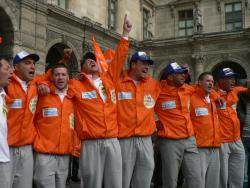 The marchers arrive in Paris.