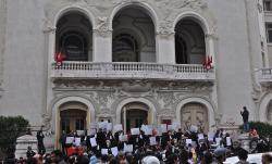 Manifestation à Tunis contre le RCD, jeudi 21 avril