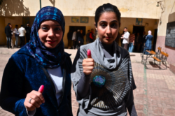 Imane et Ayadi, après le vote.