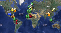Carte interactive dans l'article