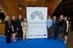 Les personnes omniprésentes lors de la première édition du Forum mondial de la Démocratie de Strasbourg Les personnes omniprésentes lors de la première édition du Forum mondial de la Démocratie de Strasbourg