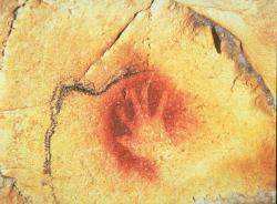 Main négative, grotte de Chauvet, DR