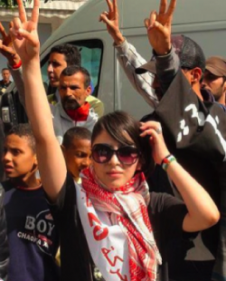 Amina Boughalbi, militante du «20 février».