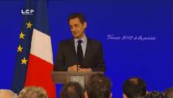 N. Sarkozy lors de ses voeux.