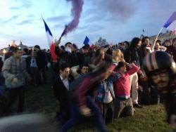 Des manifestants anti-mariage pour tous.