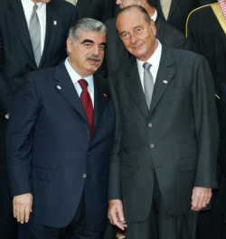 MM. Hariri et Chirac