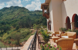 Le balcon de la maison Gaubert.