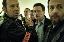 Olivier Gourmet, Mathieu Amalric et Rodolphe Congé dans "Les Anonymes" (© Jérôme Prébois)