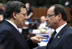 J. M. Barroso et F. Hollande