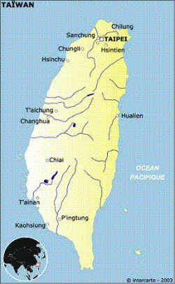 Cartede Taiwan