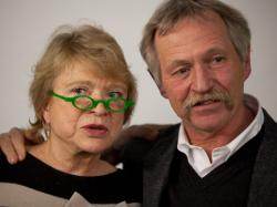 Eva Joly &amp;amp; José Bové lors d'une convention agricole à Caen; le 3/02/12.
