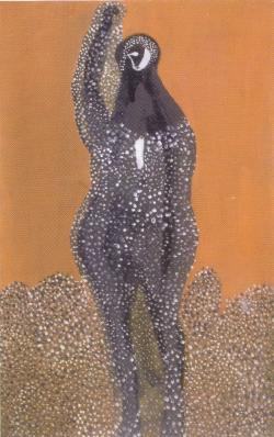 Lajos Vajda, Figure, huile sur carton, 1936 Lajos Vajda, Figure, huile sur carton, 1936