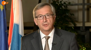 Jean-Claude Juncker sur la ZDF.