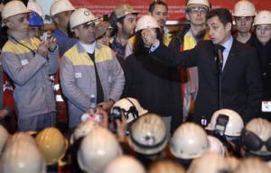 4 février 2008. N. Sarkozy à Gandrange