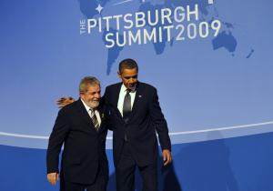 Les présidents Lula et Barack Obama.