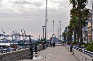 A Port-Saïd, le long du canal de Suez