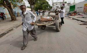 A Haïti, le 16 janvier.