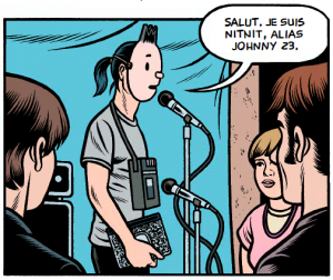 Vignette de «Toxic», où Rob est grimé en Nitnit (Tintin).