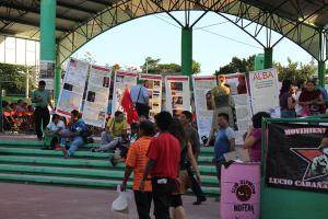 Le stand de l'ALBA au village de la Via Campesina