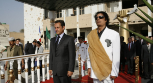 Visite à Tripoli de Nicolas Sarkozy.