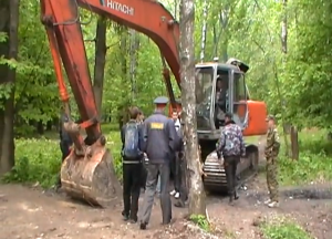 Début des travaux à Khimki.