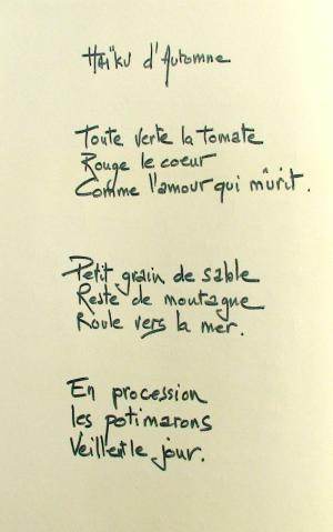 Haïku d'automne