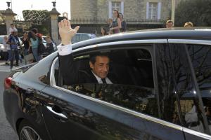 N. Sarkozy dans le Gard, le 29 mars.
