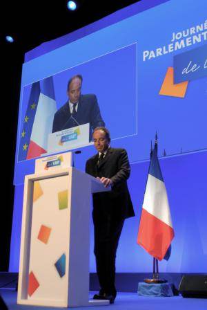 J-F Copé lors de son discours.