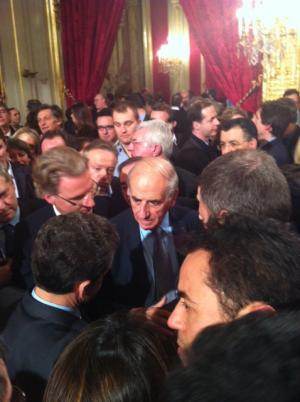 N. Sarkozy avec J-P. Elkabbach.