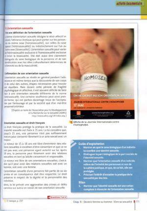 Une page du manuel Hachette