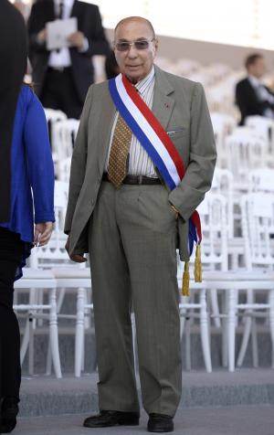 Serge Dassault, le 14 juillet 2013, à la Bastille (Paris). 