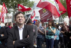 Mélenchon en avril.