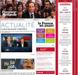Le site de François Hollande