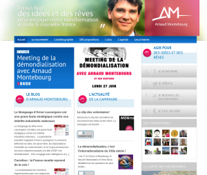 Le site d'Arnaud Montebourg