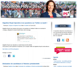 Le site de Ségolène Royal