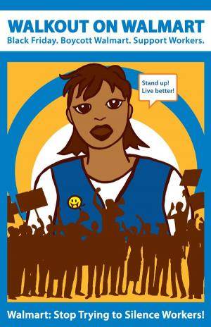 Affiche d'Occupy en soutien aux travailleurs de Walmart.