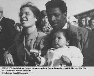 J. S. Alexis avec Françoise et leur fille Florence