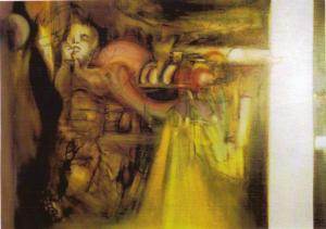 Mireille Cangardel - L'abeille (huile)