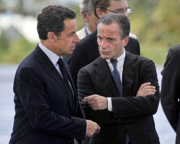 Henri Proglio, PDG d&#039;EDF, et Nicolas Sarkozy en 2010 (©Reuters)
