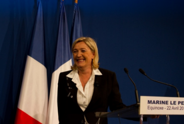 Front National leader Marine Le Pen, April 22nd.