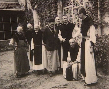 Monks of Tibhirine; victims included Father Christophe, 2nd. from right.