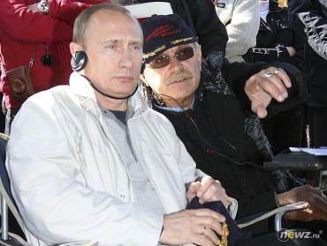 Poutine avec le cinéaste Nikita Mikhalkov.