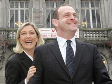 Marine Le Pen et Steeve Briois.